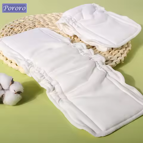 Pororo 1PC Elastic Baby Cloth Diaper Inserts Resuable Washable Nappy Insert Liners 5 Layers Changing