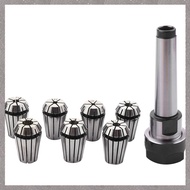 (UMVE) 1set MT2 ER20 M10 MTB2 Collet Chuck Morse#2 Taper ToolHolder+7pcs spring collet CNC Milling E