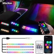 【Quality】 Neon 36 48 72 LED Car Interior Ambient Foot RGB Automotive Atmosphere Decorative Lamp Led 