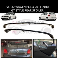 VW VOLKSWAGEN POLO 2011-2018 GT STYLE REAR ROOF SPOILER MATERIAL ABS LIP BODYKIT