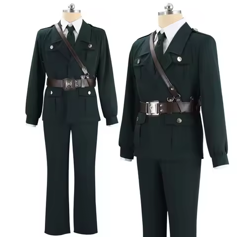 Anime Cosplay England Arthur Kirkland Cosplay Costumes Hetalia Mens Suit Uniform Army Gilbert Hallow