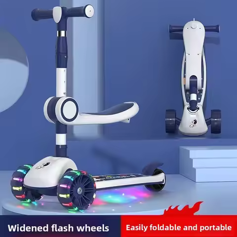 3-in-1 Scooter for Children Aged 1–3, 6–12: A Versatile Ride-on and Push-along Scooter for Little Bo