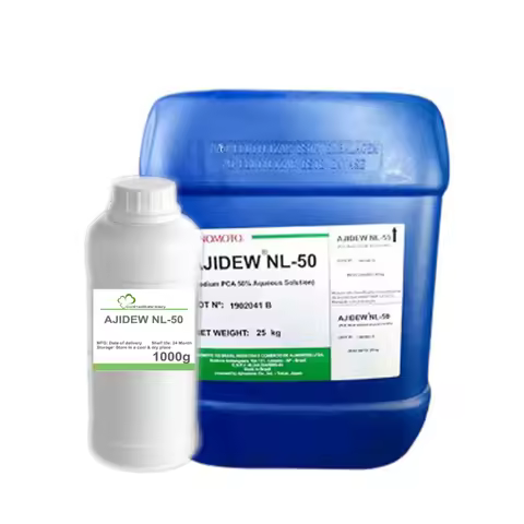 Hot Sell AJIDEW NL-50 Amino Acid Moisturizer PCA-Na For Skin Care Moisturizing Cosmetic Raw Materia