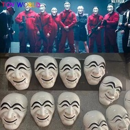 2022 Money Heist Mask Korea TV Series Squid Gamemask Cheap Cosplay Pretend Play Squid Game Merchandise on Sale for Kids The Halloween Carnival Party Half Face Helmets