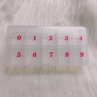 Plastic nail box, 10-cell nail box, 11-cell nail box, fake nail box