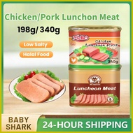 ☼ ◲ ¤ Halal Luncheon Meat Original Pork/Chicken Luncheon Meat 340g/198g Canned Meat