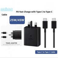 25W /45W Travel Adaptor 5A Super Fast Charging PD 3.0 Fast Charger USB-Type-C For Samsung Note 20 10