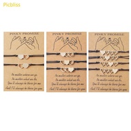 Picbliss 2 3 4Pcs Friend Bracelet Friendship Bff Matching Distance Heart Bracelet