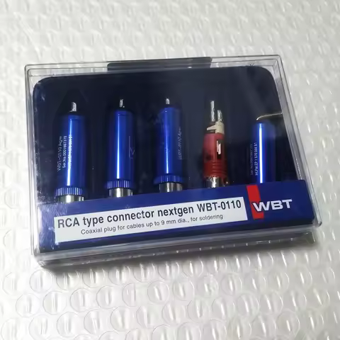 4X WBT-0110 Ag Nextgen HiFi Audio RCA Plug Coaxial Cable Interconnect Connector for Audio Equipment