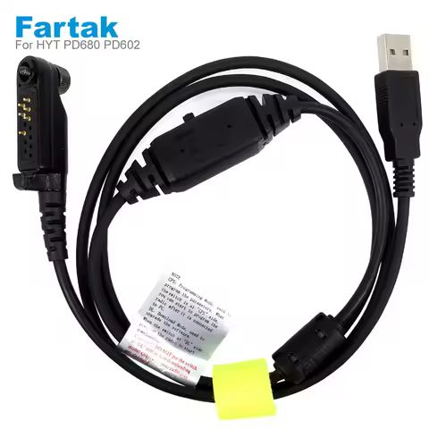 USB Programming Cable For HYT Hytera PD680 PD600/662/682/605/665/685/606 PD666 PD686 PD608 PD668 PD6