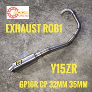 ROB1 Y15 RS LC EXHAUST OPEN GP17 GP16R 32MM 35MM YAMAHA Y15ZR LC135 LC4S LC5S RS150R