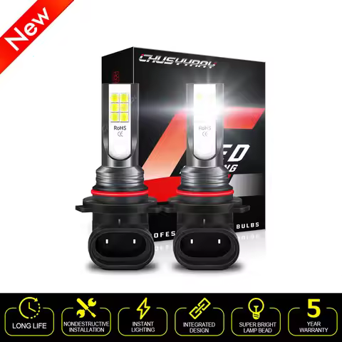 6000K White 9006 LED Front Fog Light Bulbs For BMW 323i 325i 330i M3 Coupe E46 E60
