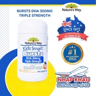 Nature's Way Kids Smart Bursts DHA 300mg Triple Strength – Australian DHA Gummies for Children, Supp