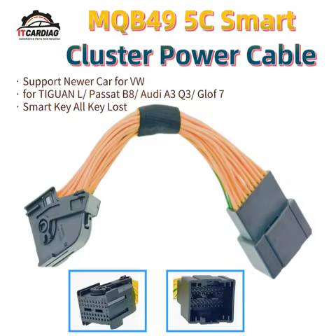 MQB49 5C Intelligent All Key Lost Short Circuit Harness MQB 49 & 1-16Pin OBD2 Adapter for TIGUAN L/ 