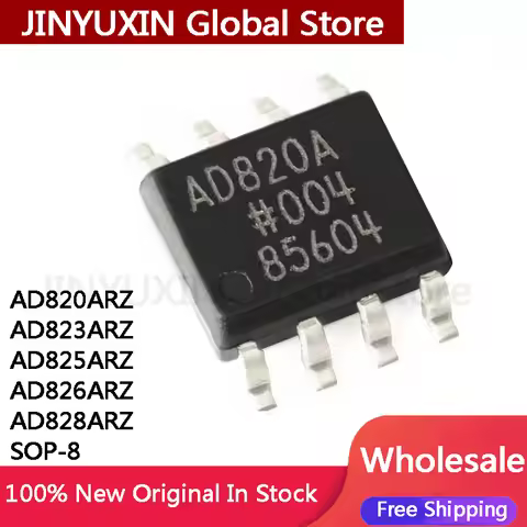 5Pcs AD820ARZ AD820 AD823ARZ AD823 AD825ARZ AD825 AD826ARZ AD826 AD828ARZ AD828 SOP-8 IC Chip in Sto