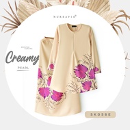 NURSAFIA KURUNG AYESHA V2,  BAJU KURUNG, KURUNG MODEN CORAK BUNGA