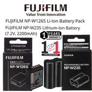 FUJIFILM NP-W235S BATTERY 2200MAH/FUJIFILM NP-W126S BATTERY 1260MAH (1 YEARS WARRANTY) 1 TO 1 EXCHAN