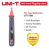 ( UNI-T Ban Đầu ) Đồng Hồ Vạn Năng Kỹ Thuật Số Loại Bút UNI-T Máy Đo Điện Áp UT118B AC DC 3000 Count