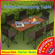 120cm/95cm Portable Camping Table Folding Aluminum Roll Up Camp Table Wt Leg Retractable CP038