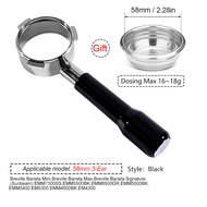 58mm 3 Ears Coffee Bottomless Portafilter For Breville Barista Mini/Max/Signature Sunbeam EM4300/530