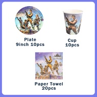 Fortnite | Interesting Shooting Game Fortnite Theme Birthday Party Decoration Supplies Cup Plate Bal