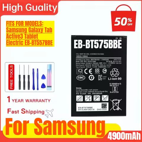 EB-BT575BBE for Samsung Galaxy Tab Active3/SM-T575 Tablet Battery High Capacity Battery Replacement 
