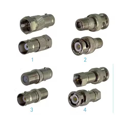 F Type to BNC Connector F to BNC Male/Female to F Male/Female Converter BNC to F RG6 RF Coax Connect