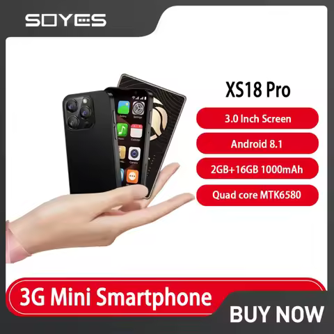 NEW SOYES XS18 Pro 3G Mini Smartphone 3.0'' 2GB RAM 16GB ROM Android 8.1 with Facial Recognition Dua