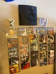 PS3 主機+ 1手掣+26隻game 。沒有電源線，沒有HDMI線。很久沒開，不知壞唔壞