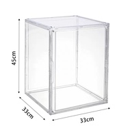 กล่องเก็บของ Acrylic Fufu Display Box สำหรับตุ๊กตาผ้าฝ้าย กล่องเก็บของแบบโปร่งใสป้องกันฝุ่นสำหรับ Mi