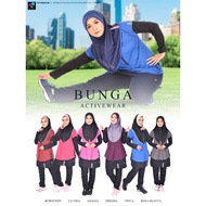 BUNGA ACTIVEWEAR ASYIQMUSLIM BAJU SUKAN MUSLIMAH