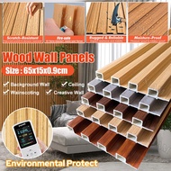 Wall Panel Wood Panel PVC Wallpaper Sticker Wall Panel Fluted Home Decoration Board