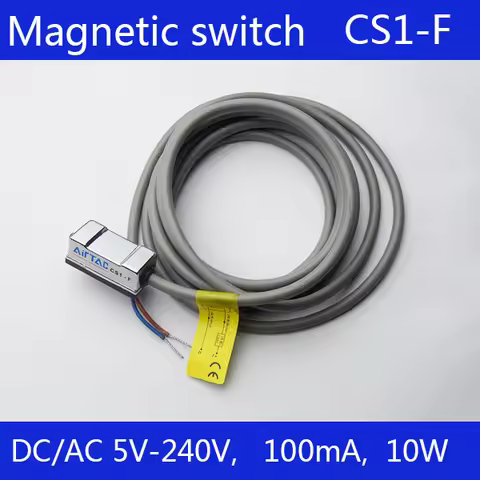 2pcs CS1-F Red LED Pneumatic Cylinder Magnetic Sensor Reed Switch ,DC AC 5V - 240V