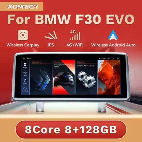 Android 14 Car Radio Player Wireless CarPlay Android Auto For BMW 3/4 Series F30 F31 F34 F32 F33 F36