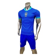 Quần áo đá banh Brazil màu xanh 2024 CÓ IN ẤN