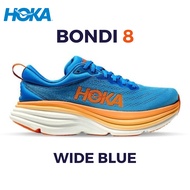 รองเท้าวิ่ง HOKA Bondi 8 Wide Blue Size36-45 รองเท้าผ้าใบผู้ชาย รองเท้าผ้าใบผู้หญิง รองเท้าวิ่งชาย รองเท้าวิ่งหญิง รองเท้ากีฬา รองเท้าออกกำลังกาย