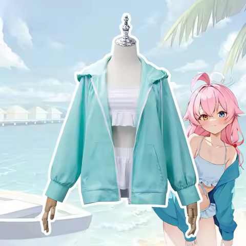 Blue Archive Costume Takanashi Hoshino Cosplay Swimsuit And Jackets Anime And Game Exhibition Hoshin