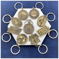 Lakers Warriors Bucks nba Keychain Metal Nets Pioneer Clippers Basketball Ornaments Keychain Copper 
