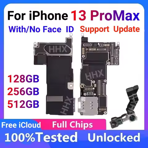 Fully Tested Authentic Motherboard For iPhone 13 / 13 Pro Max 128g/256g Unlocked Mainboard With Face