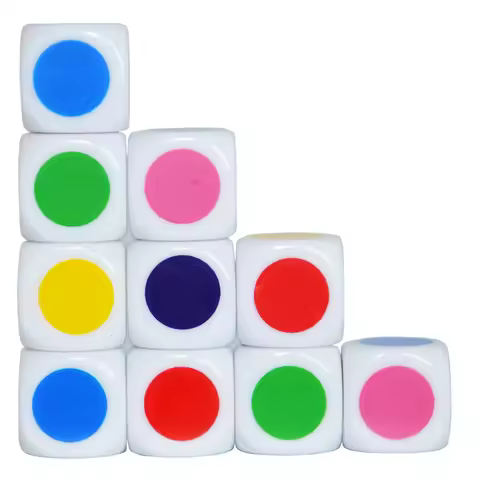 set of 10 16MM Colores Dice D6 6 Faces Dice Teaching Cubes Dice for Education Classes Dice Teaching 