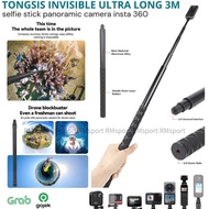Ultra Long Invisible Selfie Stick 3m For Insta360 Gopro hero
