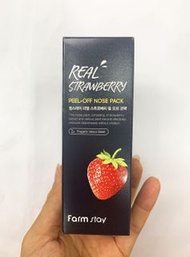 [包郵] Farm Stay Real strawberry peel off nose pack 黑頭貼