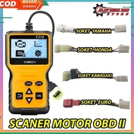 NEW!!! Yamaha and Honda OBD II Motorcycle Scanner for OBD 2 motorcycles with full socket