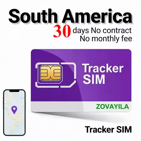 Tracker Sim Card 4g for South America No Contract 30MB/30 Days Tri-Size Cat1/Cat4 GPS for ST-906 TK9