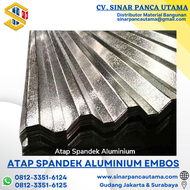 JUAL ATAP SPANDEK ALUMINIUM EMBOS KULIT JERUK PANJANG CUSTOM