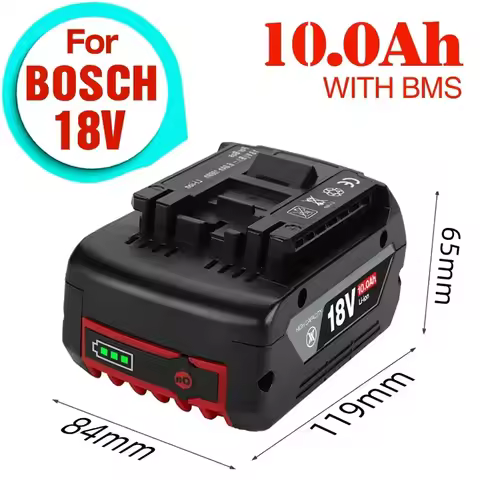 For BOSCH 18V 6.0/8.0/10Ah Rechargeable Lithium Ion Battery For Backup Battery Portable Replacement 