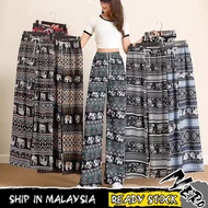 【Local Ready Stock】【NERO】 ZELLA Seluar Panjang Batik Gajah Thailand Longgar, Kain Sejuk, Sesuai seba