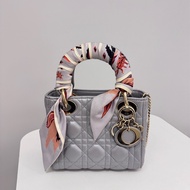 Dior Mini Lady Dior 珍珠灰｜有購證・防塵袋｜保存極佳