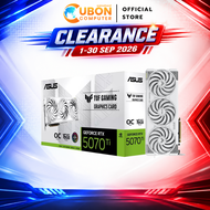 VGA (การ์ดจอ) ASUS TUF Gaming GeForce RTX 5070 Ti 16GB GDDR7 White OC Edition ประกันศูนย์ 3 ปี