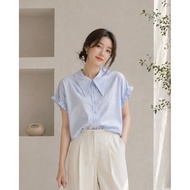 KEMEJA J&LEE'S – AGNETHA TOP | Shirt Elegant Feminine Ruffle SleeveWanita | Shirt ModernWanita